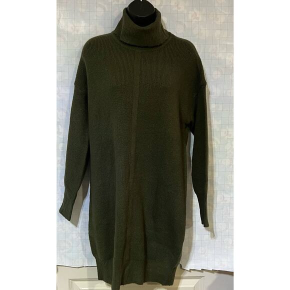 RD Style women Seamed mini Turtleneck Sweater Dress size S/P - Picture 4 of 5